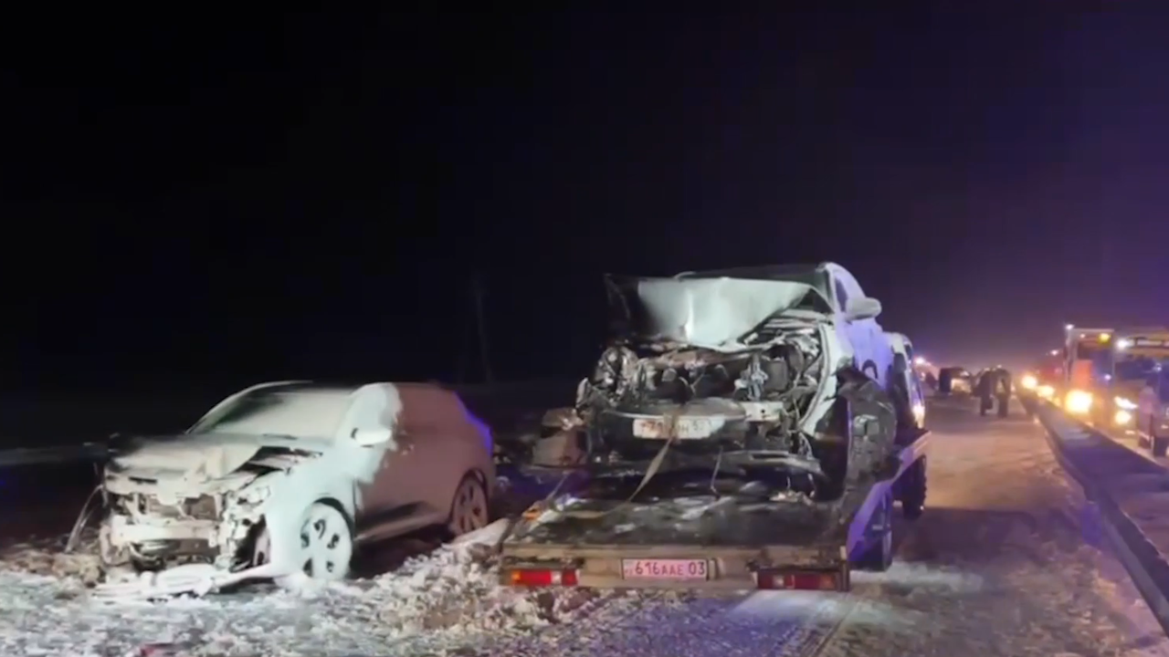 Kazakistan’da zincirleme trafik kazası: 95 araç çarpıştı