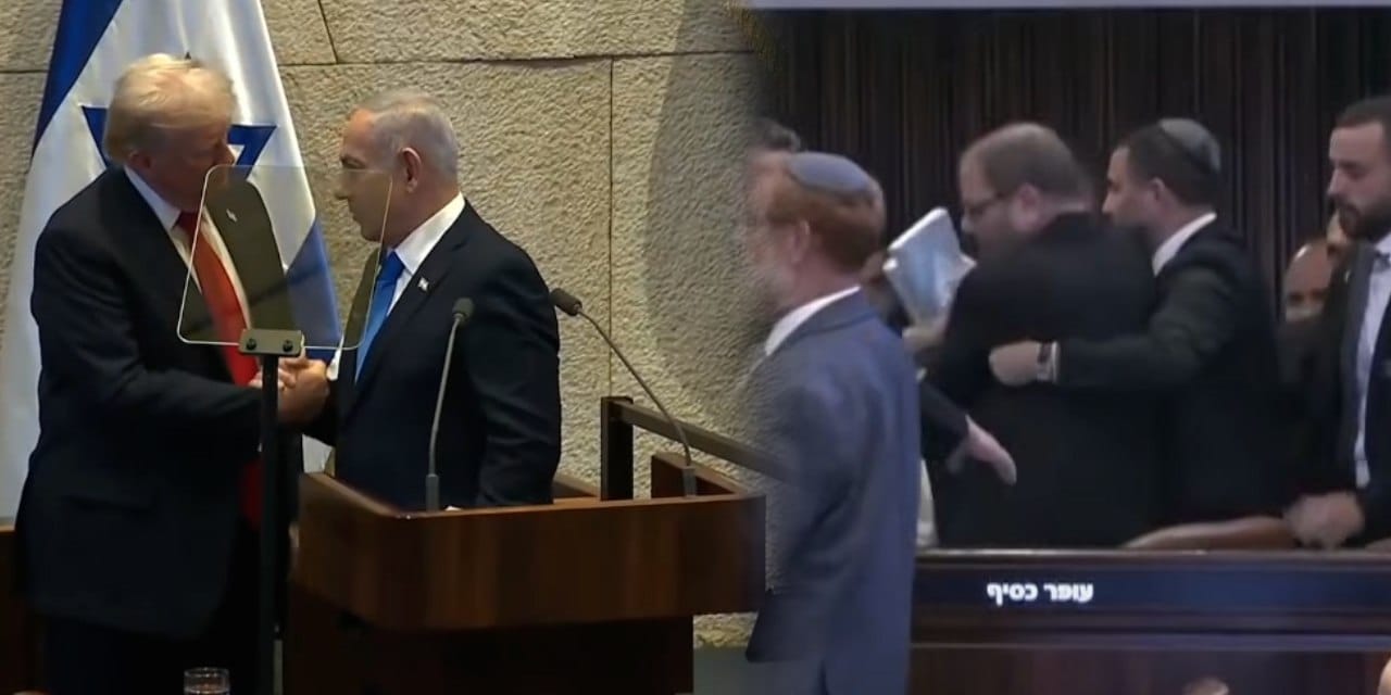 trump konusurken israil meclisinde eylem ulkemiz soykirim yapiyor diyerek protesto ettiler jSOk1VnX.jpg